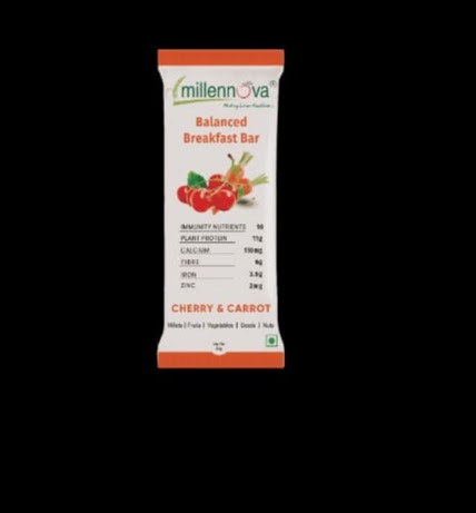 BALANCED BREAKFAST  BAR -  CARROT & CHERRY -Pack of 3