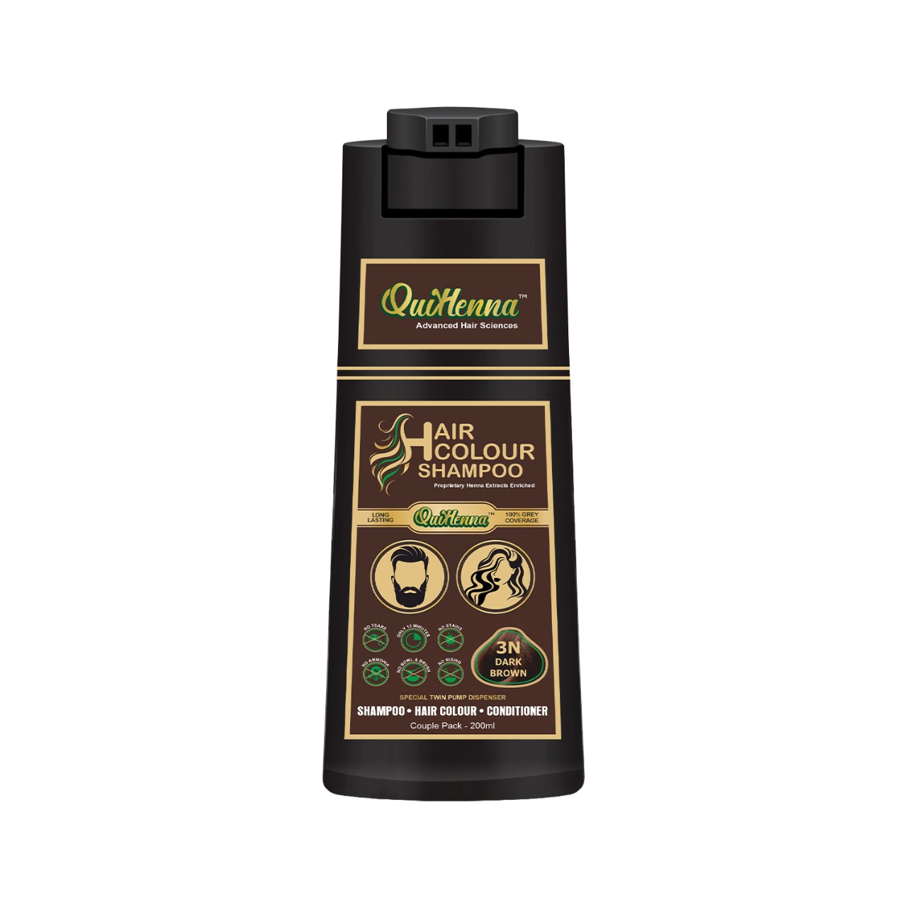 Hair Colour Shampoo- 3N Dark Brown 400ml