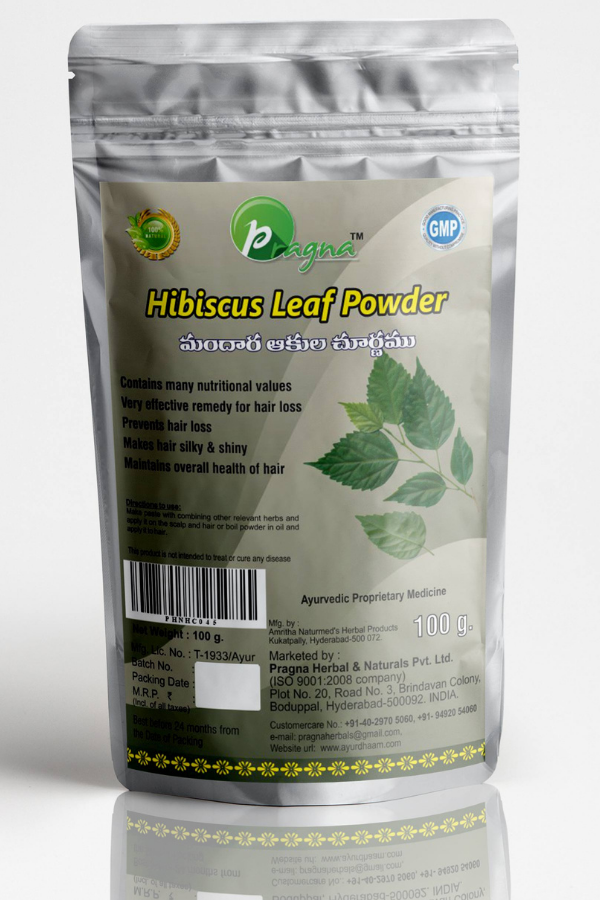 Hibiscus Leaf Powder (Mandara)  pack of 2